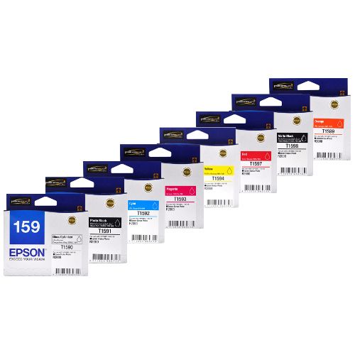 8 Pack Epson 159 Genuine Ink Cartridges
